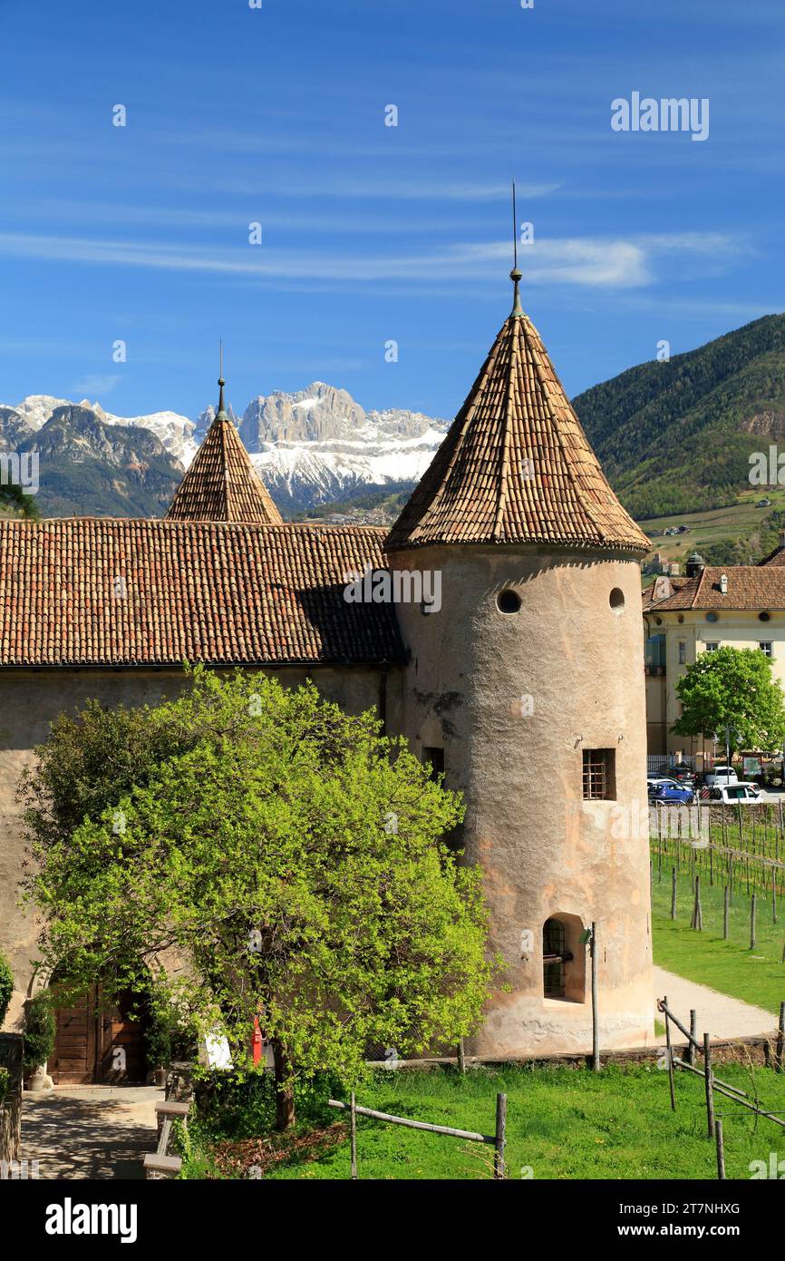 Schloss Maretsch, Schloss Maretsch, Schloss Mareccio. Bozen (Bozen), Südtirol (Südtirol), Italien Stockfoto Schloss Maretsch, Schloss Maretsch, Schloss Mareccio. Bozen (Bozen), Südtirol (Südtirol), Italien Stockfoto