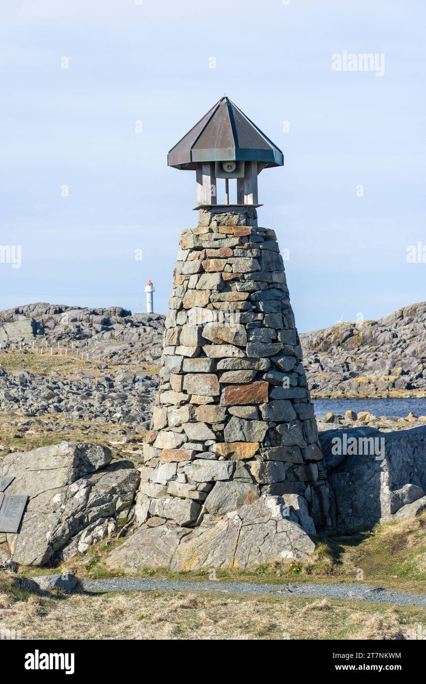 Fischerdenkmal Ferkingstad, Insel Karmøy, Komitat Rogaland, Norwegen Stockfoto