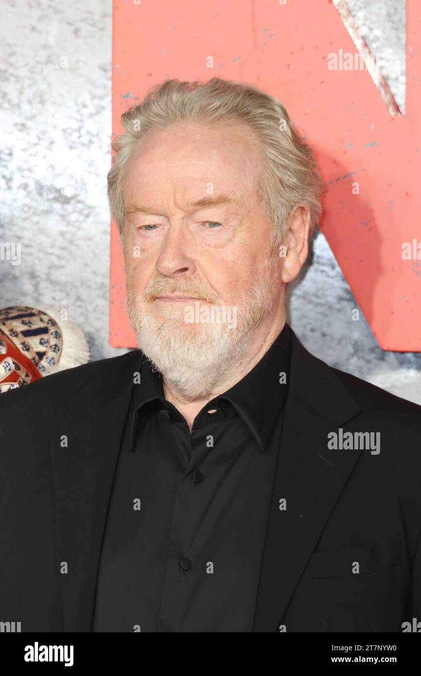 Ridley Scott, Napoleon - UK Premiere, Leicester Square, London, UK, 16. November 2023, Foto von Richard Goldschmidt Stockfoto