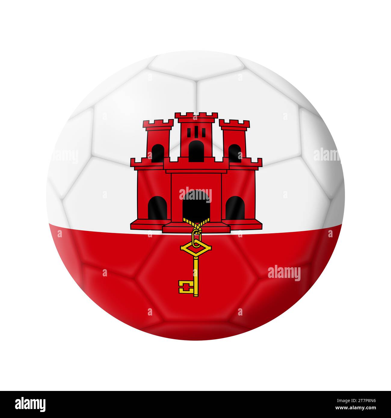 Spiel der nationalmannschaft von gibraltar Ausgeschnittene Stockfotos