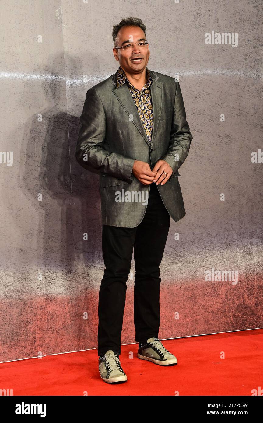 London, Großbritannien. November 2023. Krishnan Guru-Murthy nimmt an der Napoleon UK Premiere am Odeon Luxe Leicester Square in London Teil. Quelle: Siehe Li/Picture Capital/Alamy Live News Stockfoto