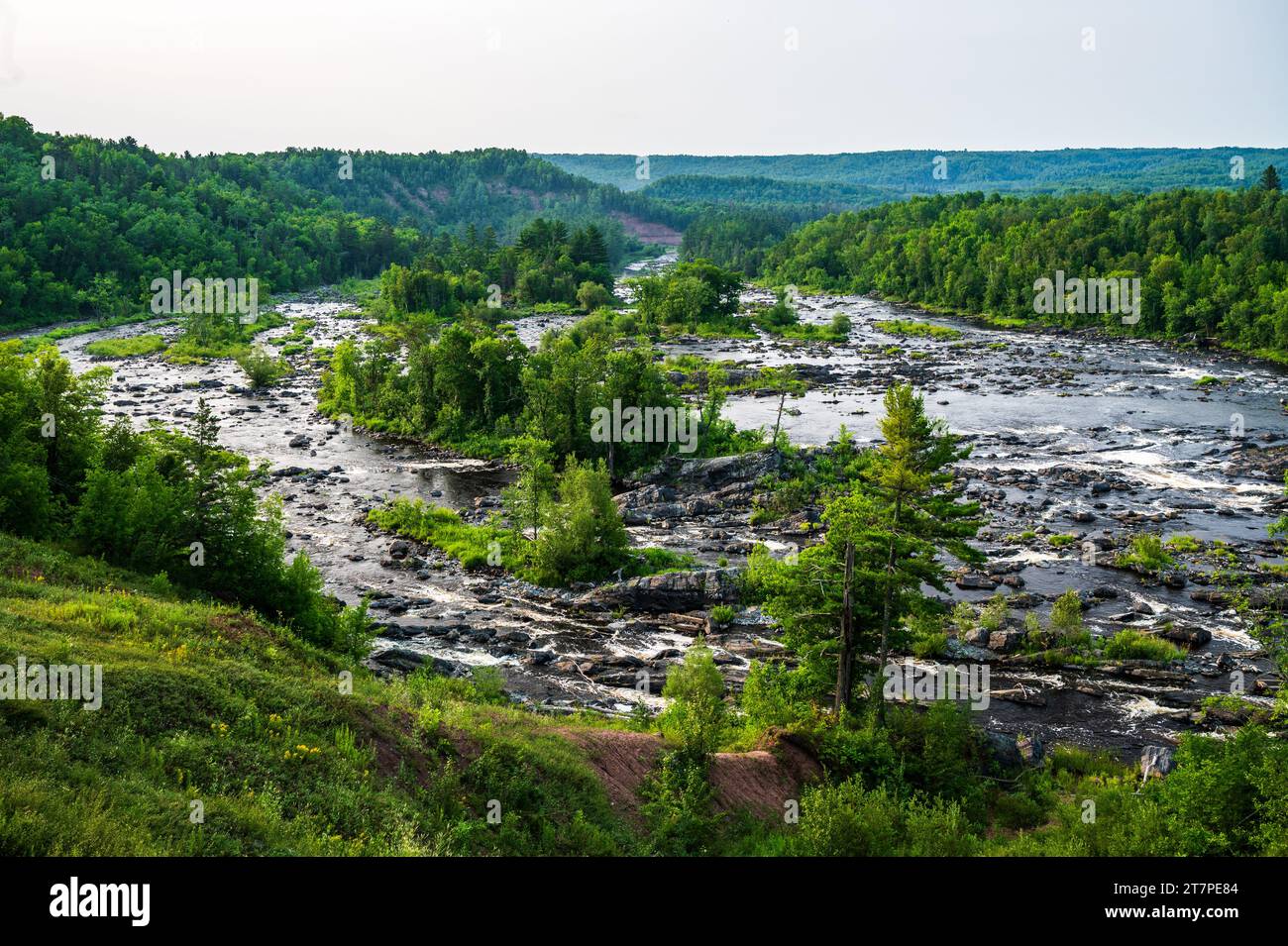 St. Louis River Valley im Jay Cooke State Park in Minnesota Stockfoto