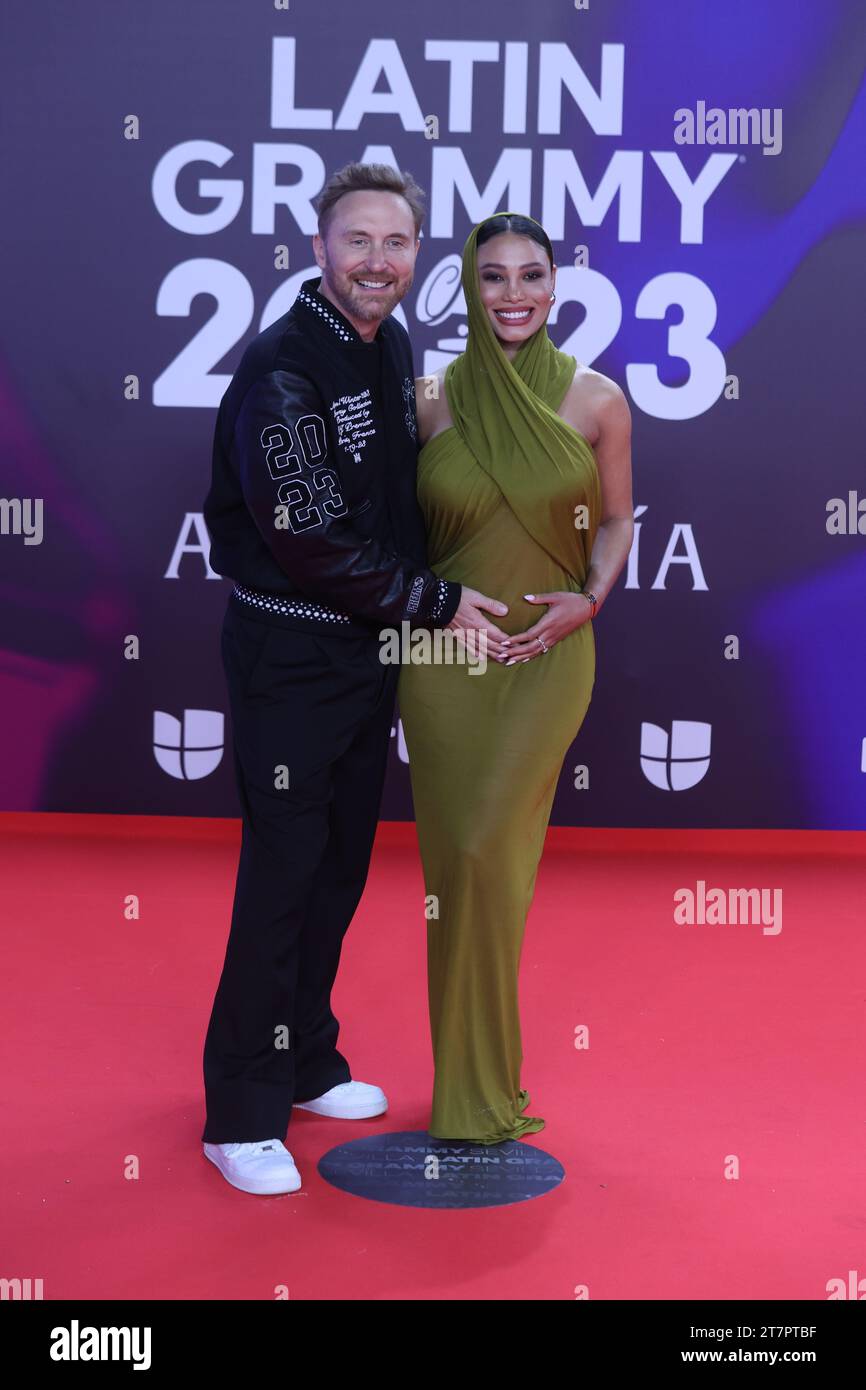 16. November 2023: 16. November 2023 (Sevilla) der DJ David Guetta im Fotoaufruf des Latin Grammy (Credit Image: © Lorenzo Carnero/ZUMA Press Wire) NUR REDAKTIONELLE VERWENDUNG! Nicht für kommerzielle ZWECKE! Stockfoto