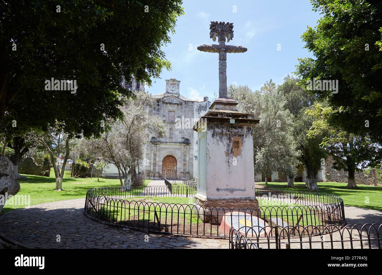 Die bezaubernde magische Stadt Malinalco im Bundesstaat Mexiko Stockfoto