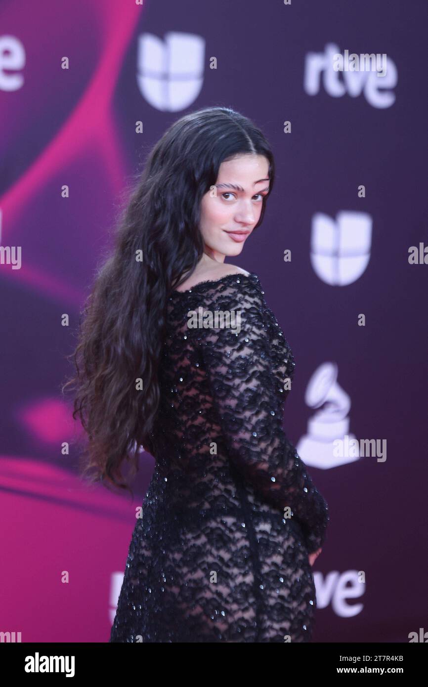 16. November 2023 (Sevilla) Photocall die Sängerin Rosalia beim Latin Grammy 2023 Credit: CORDON PRESS/Alamy Live News Stockfoto