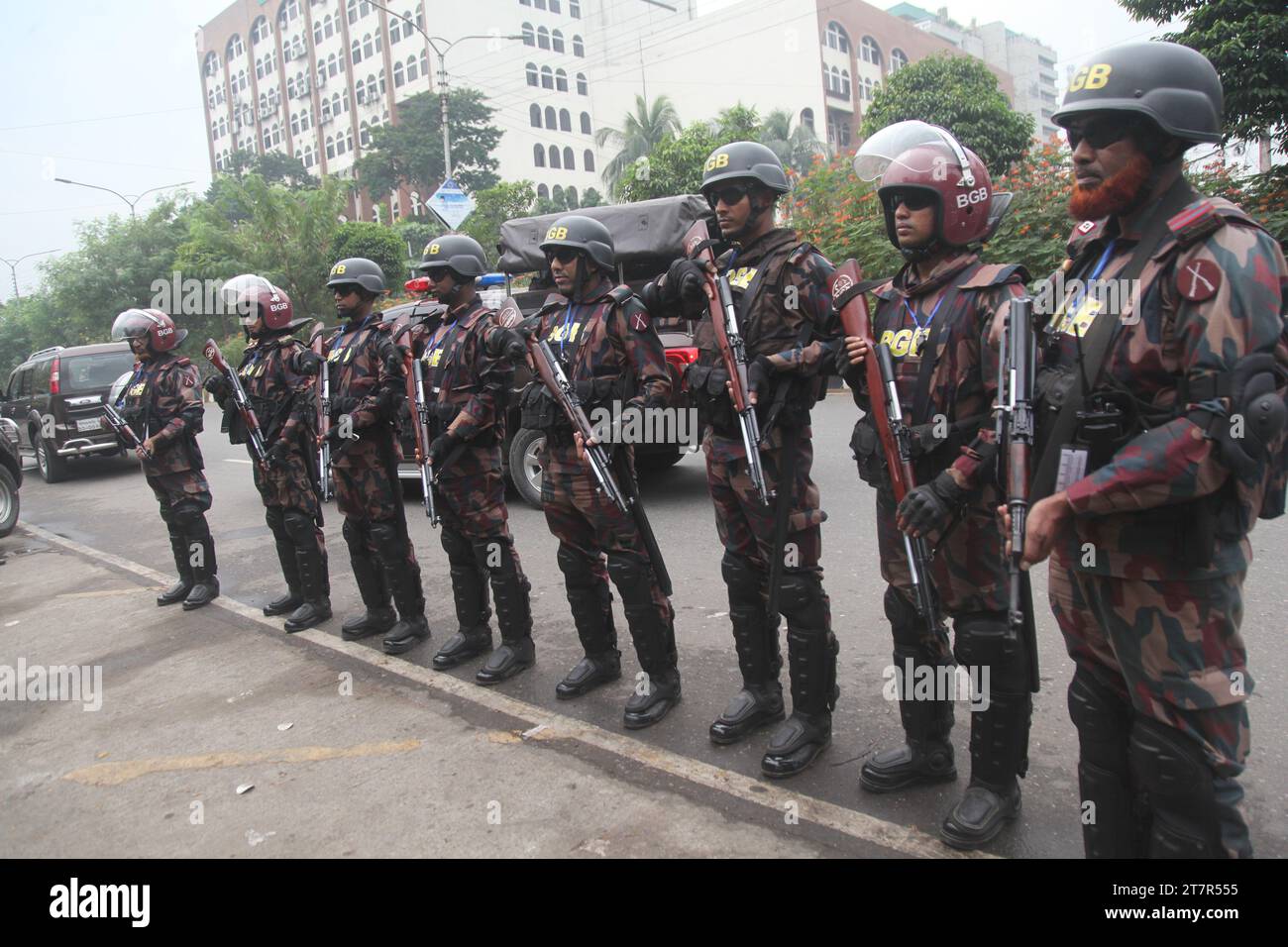 Dhaka Bangladesch 16. November 2023. Am Tag nach der Ankündigung des Zeitplans für die 12. Parlamentswahlen war die vorsichtige Position der BJP Stockfoto