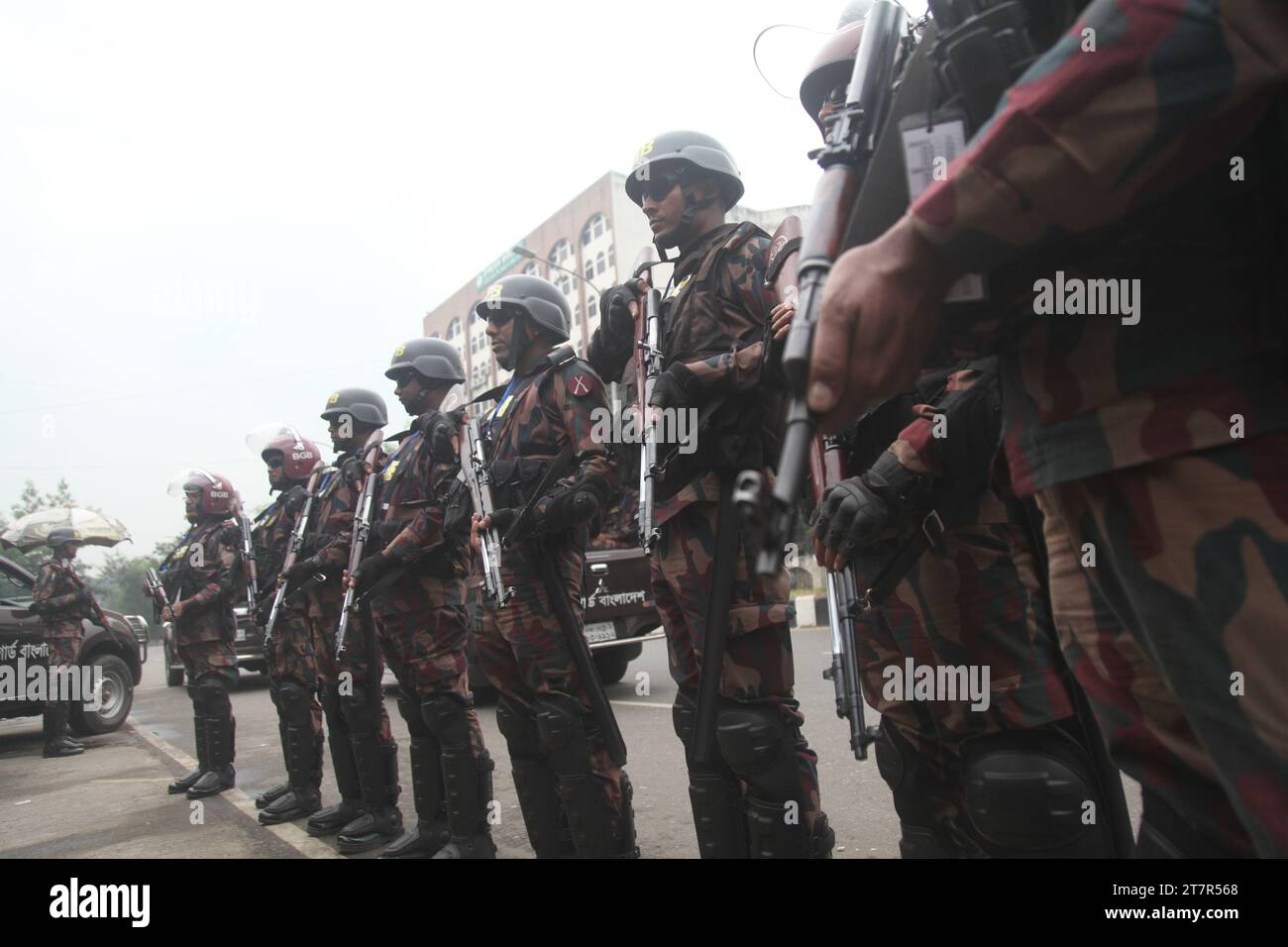 Dhaka Bangladesch 16. November 2023. Am Tag nach der Ankündigung des Zeitplans für die 12. Parlamentswahlen war die vorsichtige Position der BJP Stockfoto