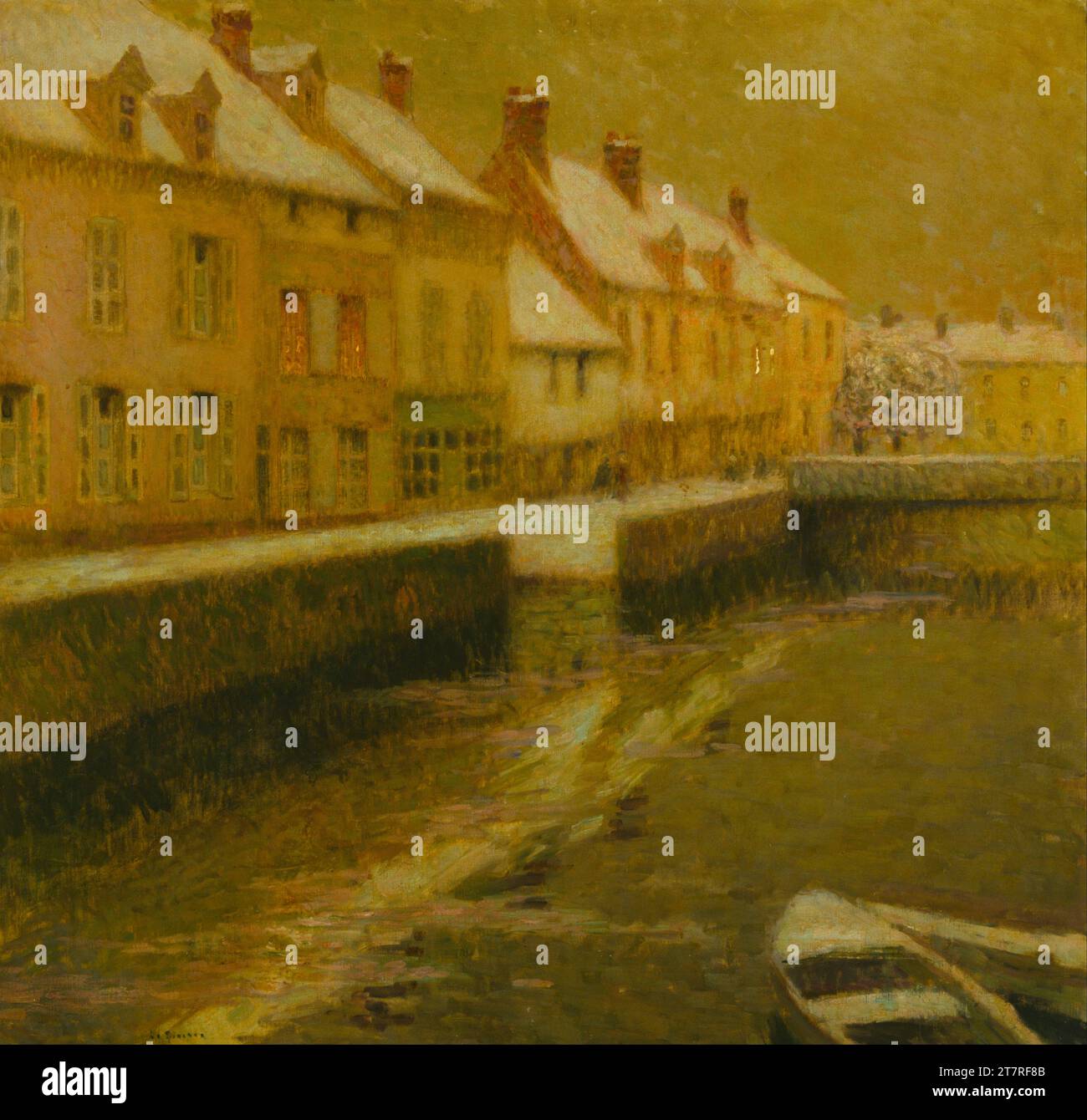 Henri le Sidaner - Kanal in Brügge - Winter - 1899 Stockfoto