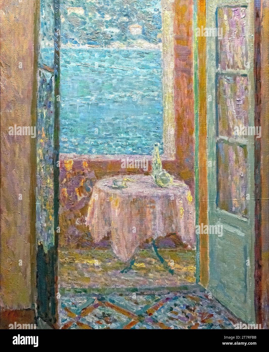 Henri le Sidaner - The Sea Table, Villefranche-sur-Mer - 1920 Stockfoto
