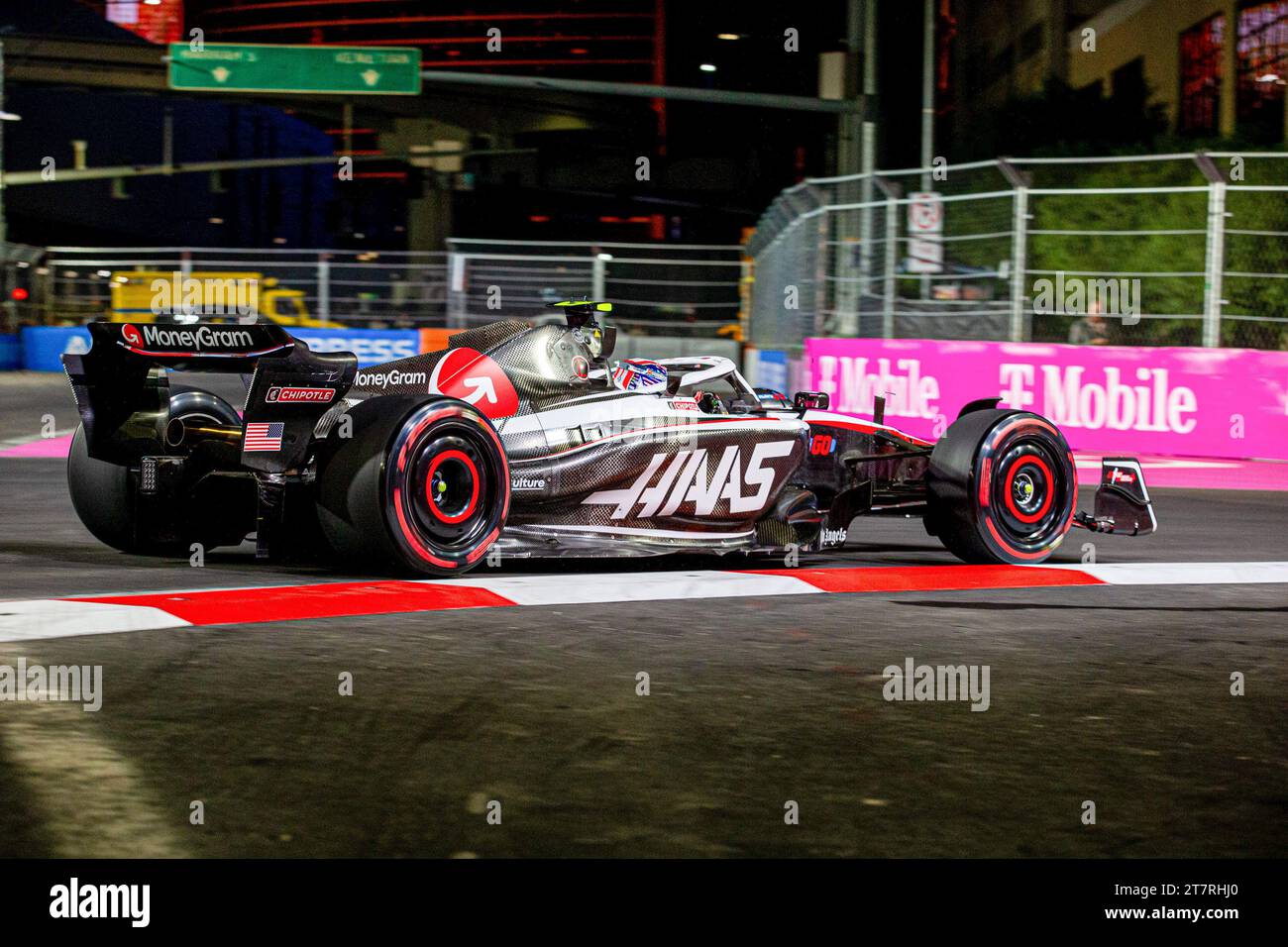 Las Vega, Nevada, USA 16.11.2023, Nico Hulkenberg (DE) Haas F1 Team während der FORMEL 1 HEINEKEN SILVER LAS VEGAS GRAND PRIX 2023 - 17.11. Bis 19.2023 Las Vega, Nevada, USA Stockfoto