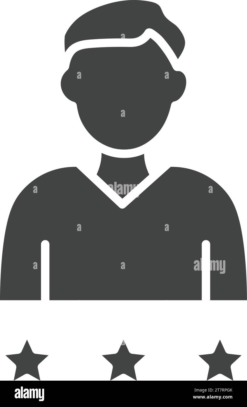 Vektorbild des Symbols „Mitarbeiterbewertungen“. Stock Vektor