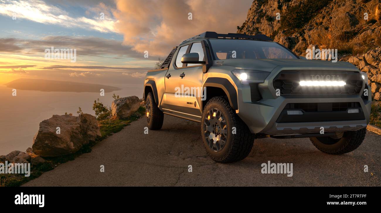 Toyota Tacoma Trailhunter Stockfoto