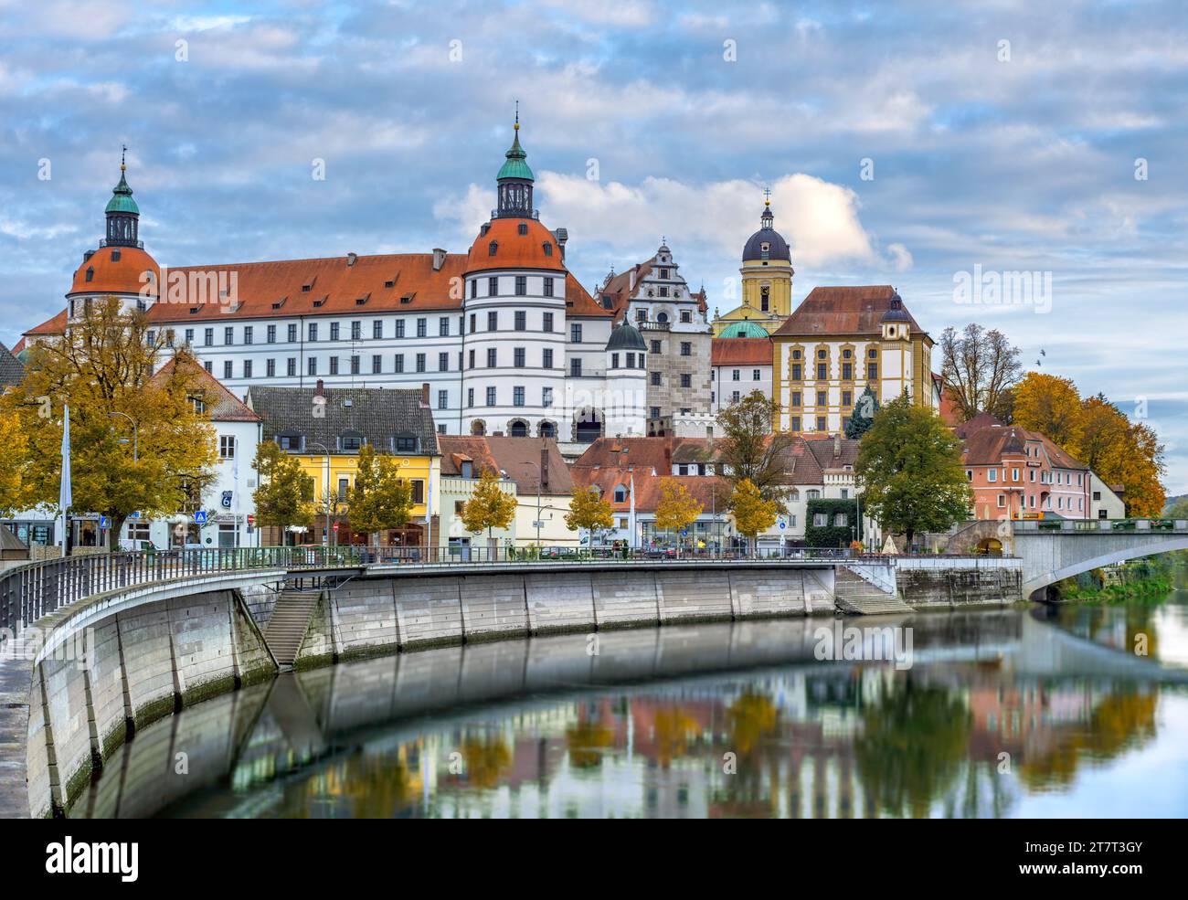 Schloss Neuburg an der Donau, Bayern, Deutschland, Europa Stockfoto