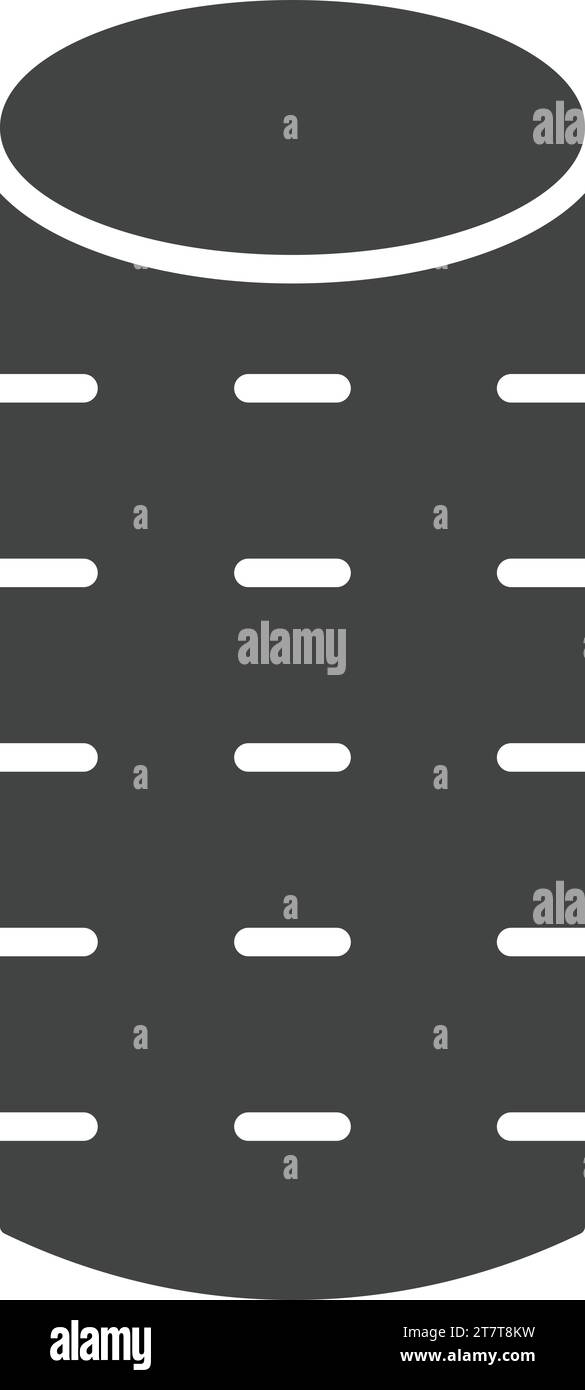 Vektorbild des Rollensymbols. Stock Vektor
