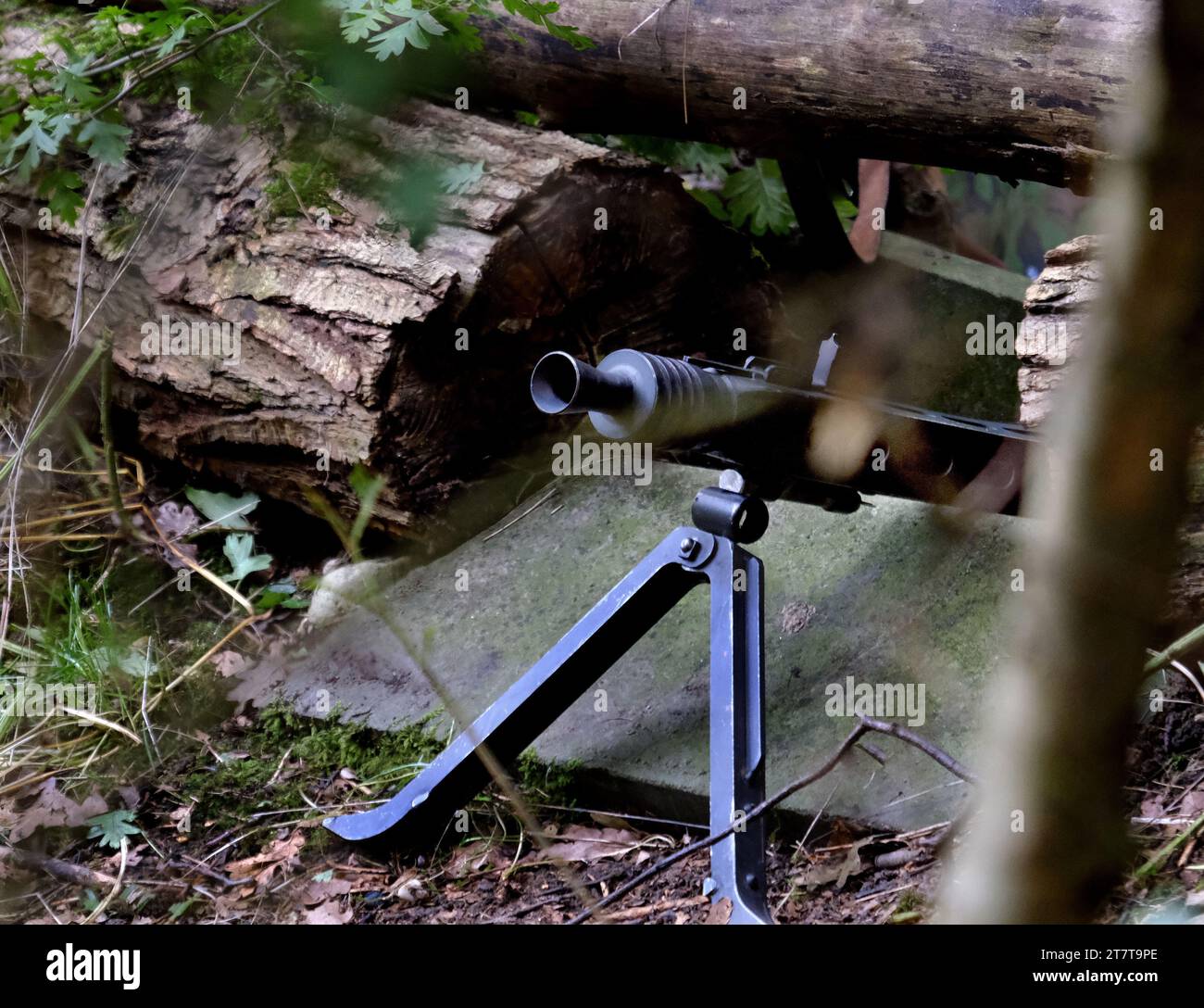 Deutsches MG42 Mehrzweck-Maschinenpistole. Stockfoto