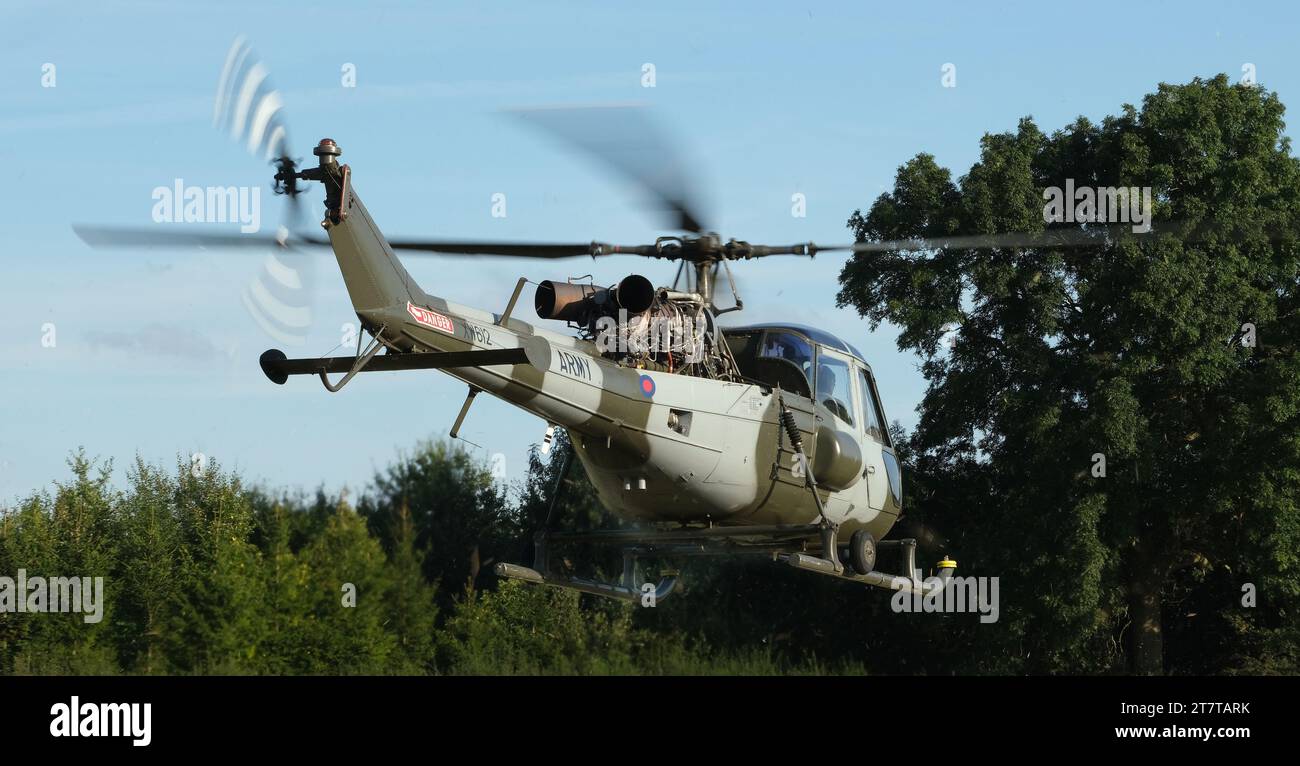 Der Westland Scout ist ein leichter Hubschrauber, der von Westland Helicopters entwickelt wurde Stockfoto