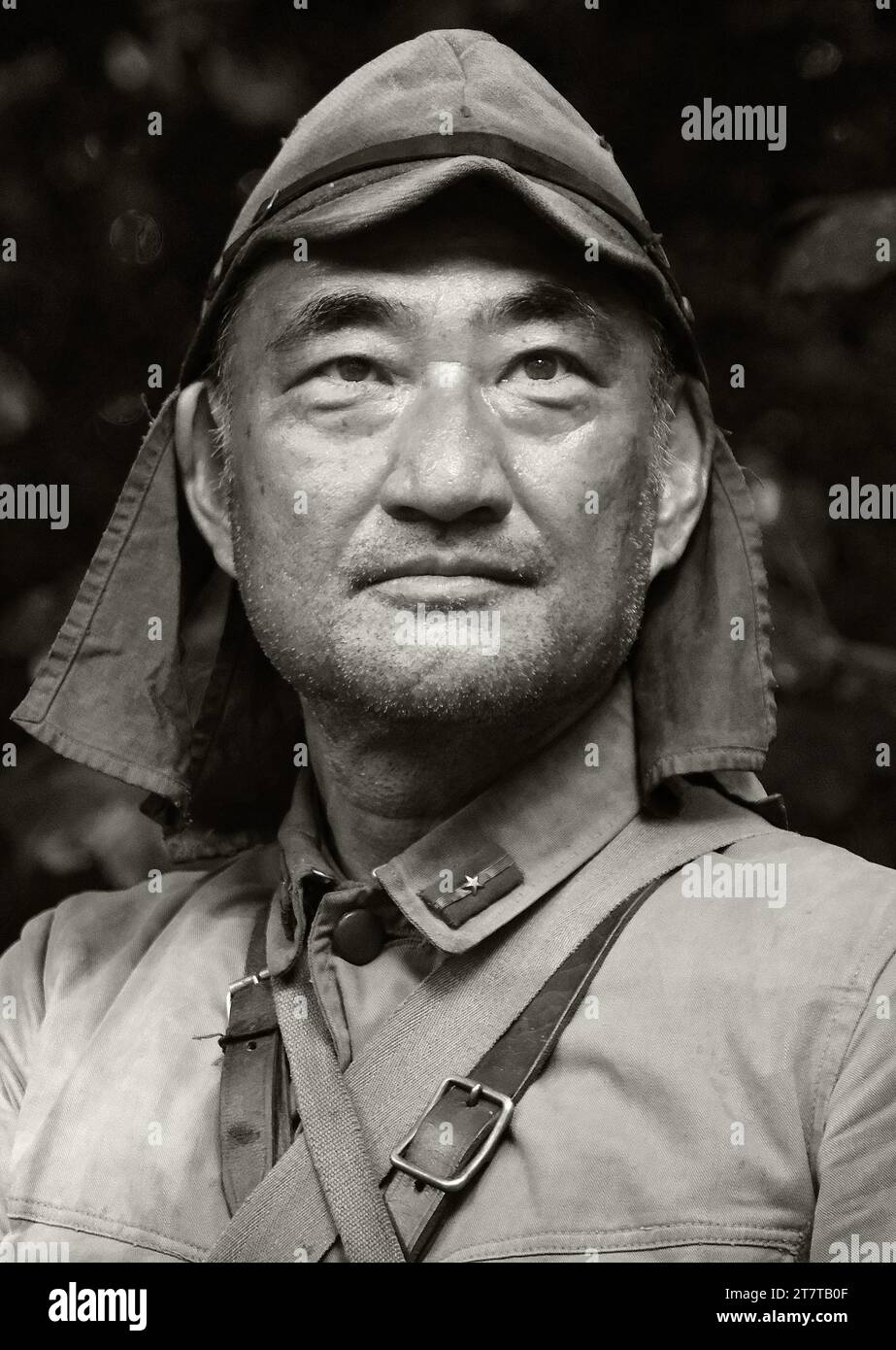 Victory Show, leicester, Großbritannien, 2023. Enactor als japanischer Feldoffizier im 2. Weltkrieg. Stockfoto