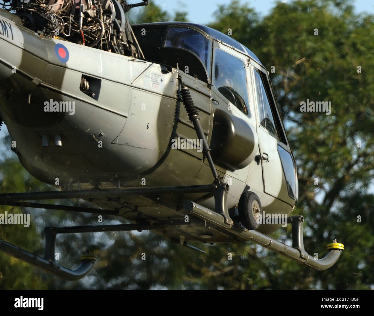 Der Westland Scout ist ein leichter Hubschrauber, der von Westland Helicopters entwickelt wurde Stockfoto