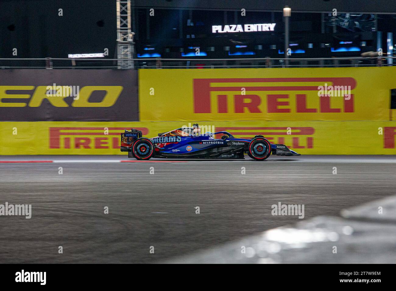 Alexander Albon (IND) Williams FW45 während der FORMEL 1 HEINEKEN SILVER LAS VEGAS GRAND PRIX 2023 - 17. Bis 19. November 2023 Las Vega, Nevada, USA Stockfoto