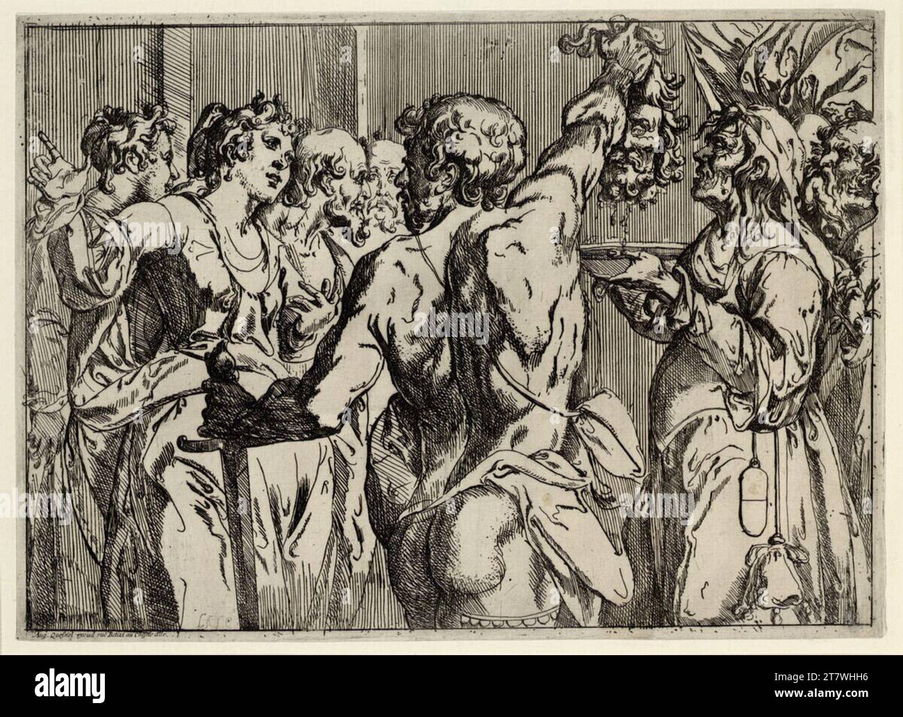 Georges Lallemand die Enthauptung von St. Johannes der Täufer. Ätzen 1618-1640 , 1618/1640 Stockfoto