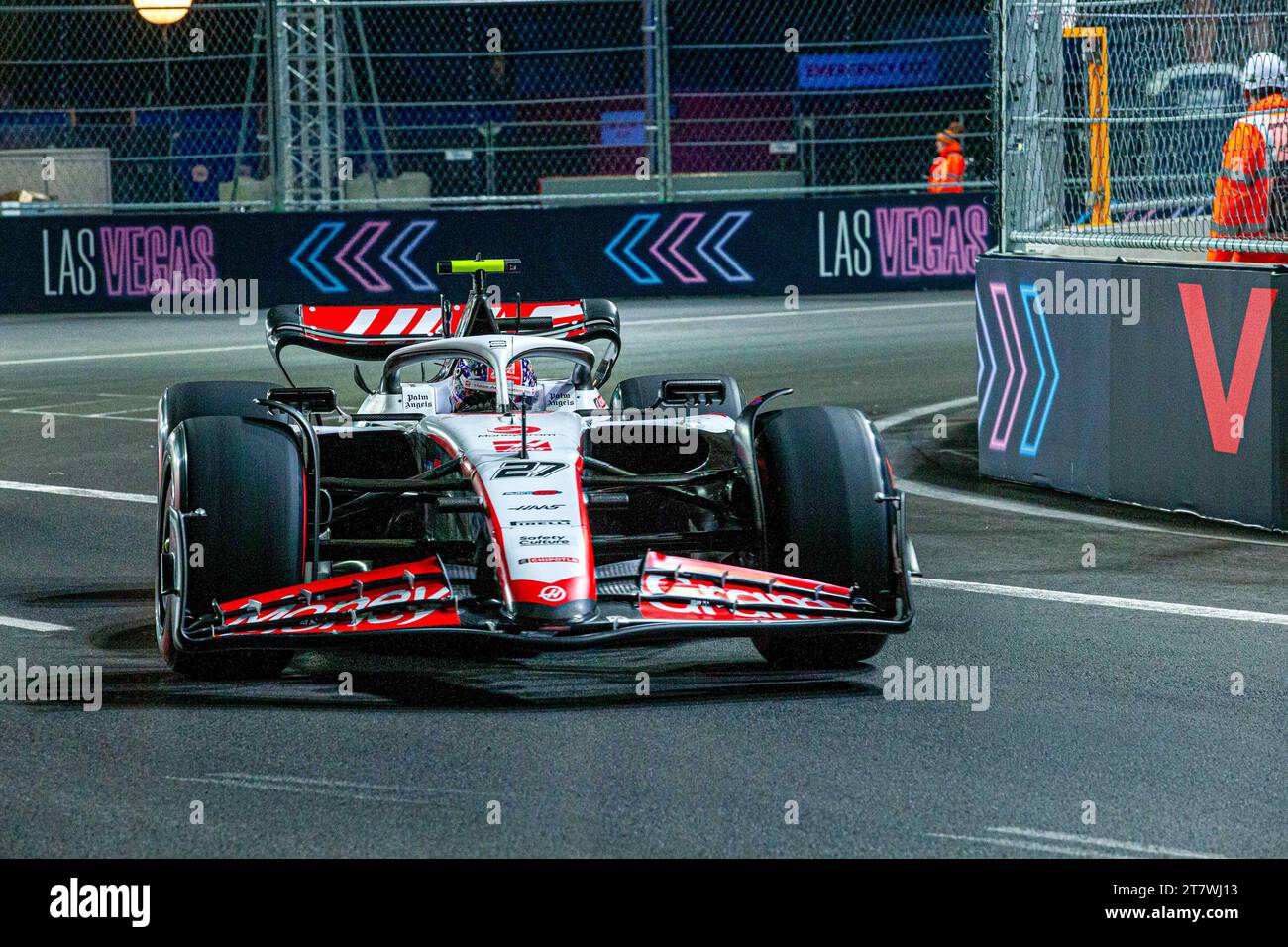 Nico Hulkenberg (DE) Haas F1 Teamduring FORMEL 1 HEINEKEN SILVER LAS VEGAS GRAND PRIX 2023 - 17. November bis 19. November 2023 Las Vega, Nevada, USA Stockfoto