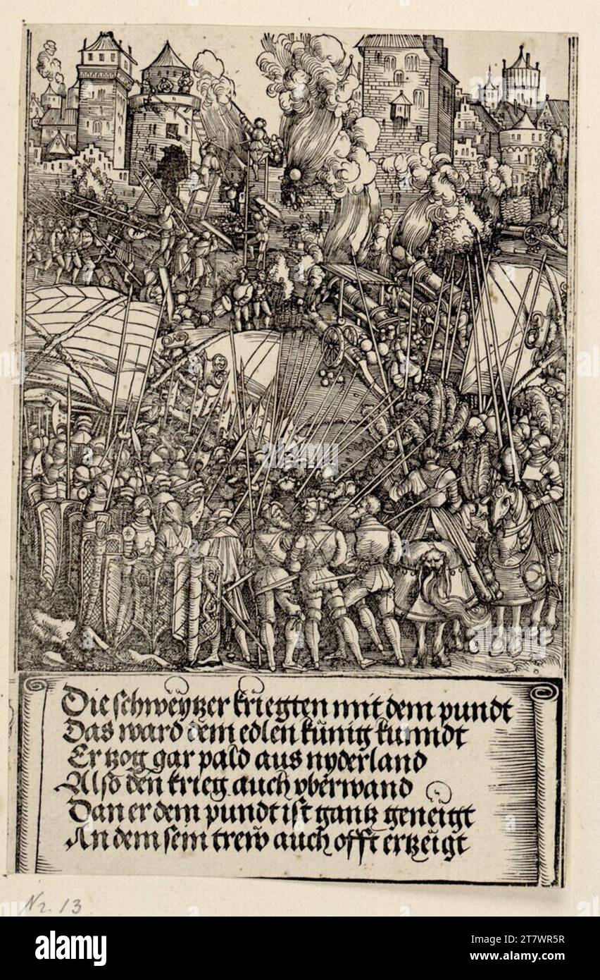 Albrecht Dürer (Werkstatt) Aufnahme der ungarischen Länder 1490 (Ehrentor Kaiser Maximilians I., historische Darstellungen, C '2,1). Holzschnitt 1515 , 1515 Stockfoto