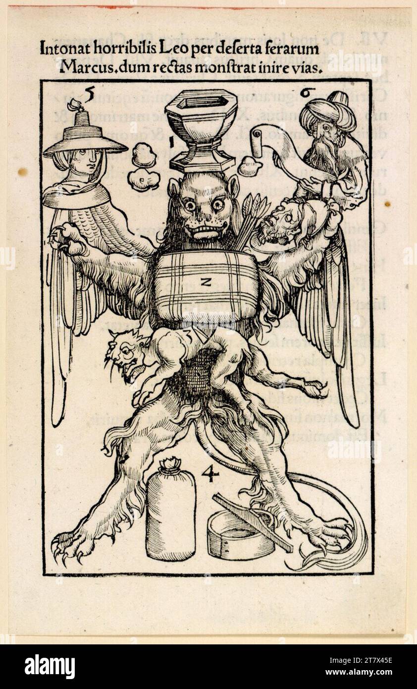 Thomas Anshelm Marcus. Holzschnitt 1504 , 1504 Stockfoto