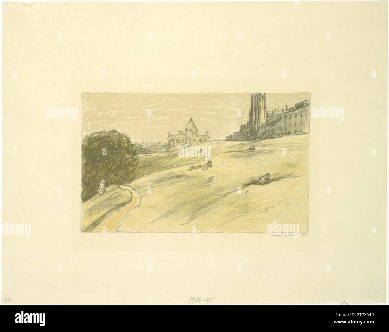 Emil Orlik Edinburgh. Farbe 1898 , 1898 Stockfoto