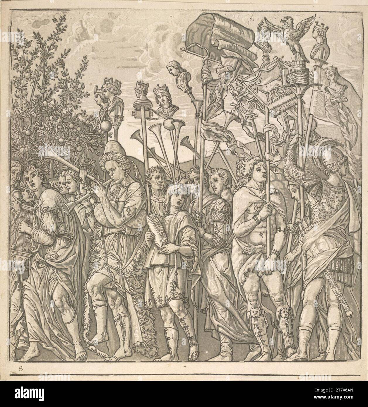 Andrea Andreani der Triumph von Julius Cäsar: Blatt 8. Clair OBSCUR Holzschnitt von vier Platten 1599 , 1599 Stockfoto