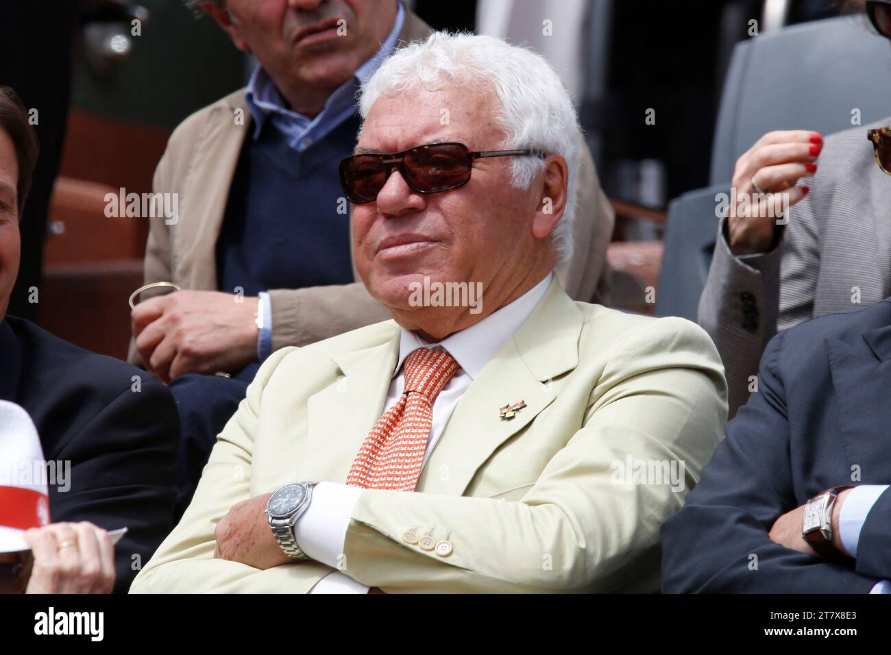 TENNIS - GRAND SLAM - ROLAND GARROS 2012 - PARIS (FRA) - TAG 14 - FRAUEN FINALE - 09/06/2012 - FOTO LOIC BARATOUX / DPPI - AMBIANCE PEOPLE - NICOLA PIETRANGELI (ITA) / EX TENNISSPIELERIN Stockfoto