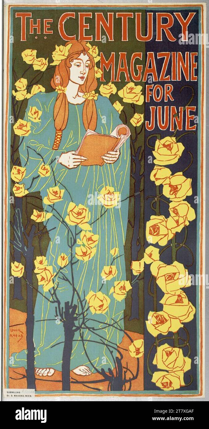 Louis John Rhead THE CENTURY MAGAZINE FÜR JUNI 1896. Farbe 1896 , 1896 Stockfoto