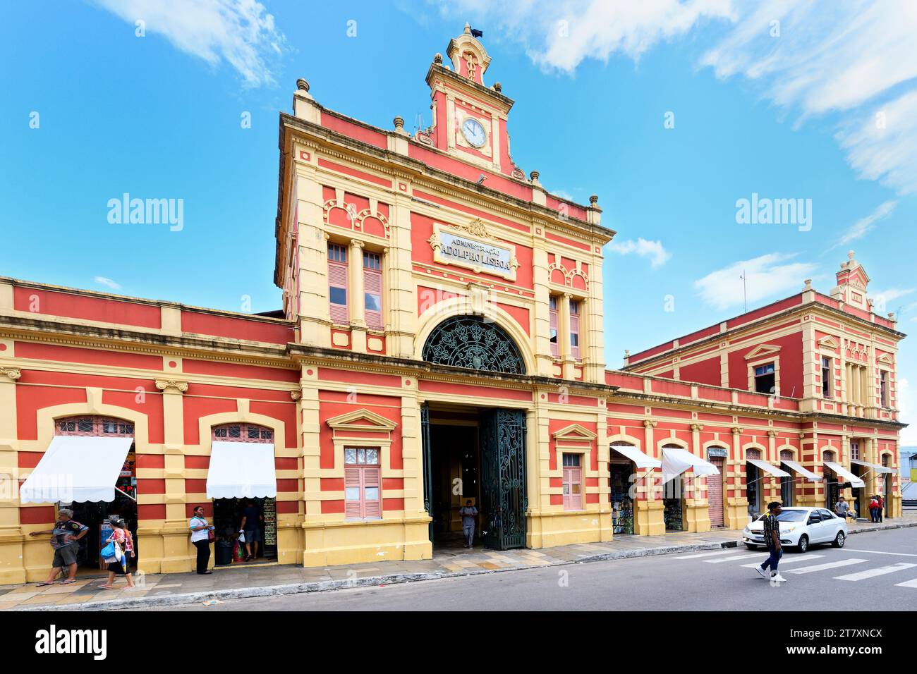 Adolpho Lisboa Market Hall, Manaus, Amazonia State, Brasilien, Südamerika Stockfoto