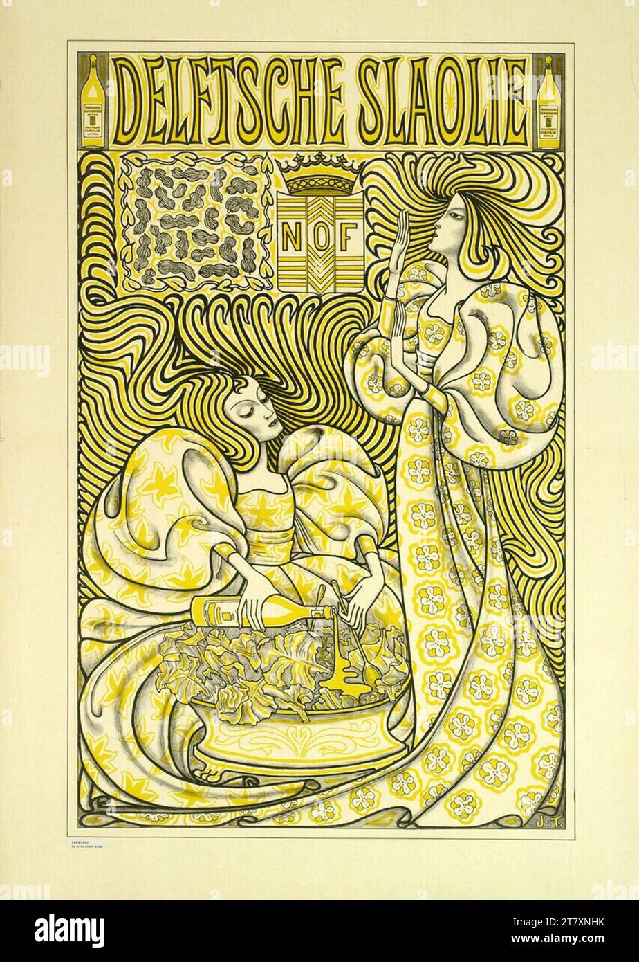 Jan Toorop Delfter Salatöl. Farbe 1894 , 1894 Stockfoto