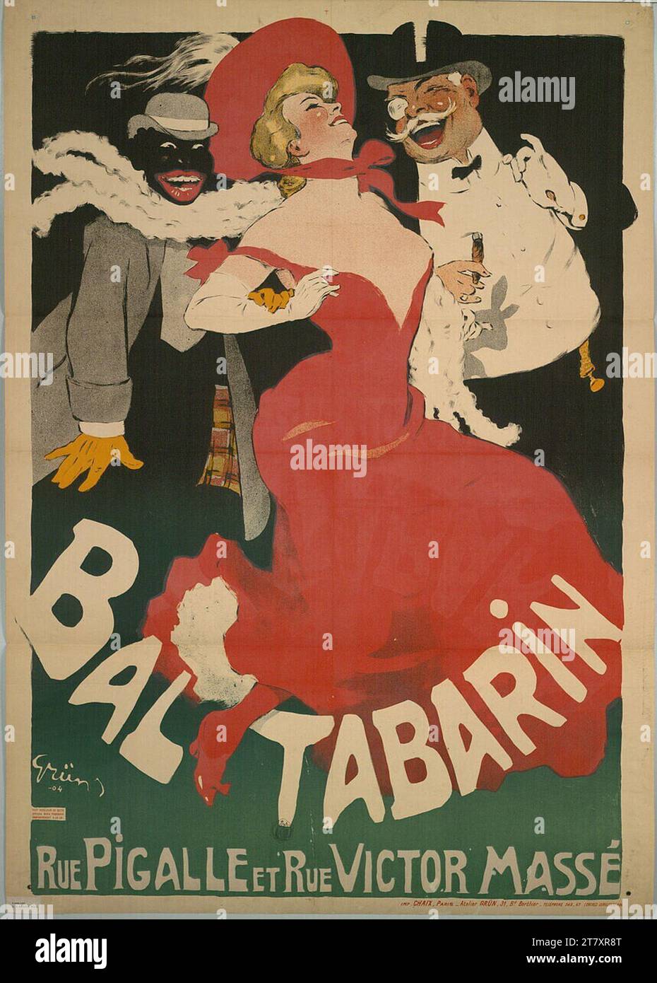 Jules Alexandre Grün BAL TABARIN. Farbe 1904 , 1904 Stockfoto