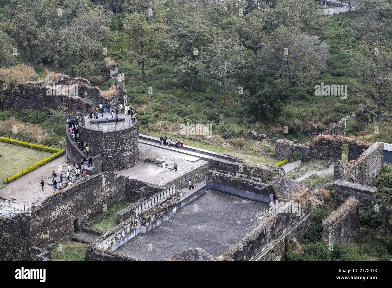 Daulatabad Fort, Maharashtra, Indien, Asien Stockfoto