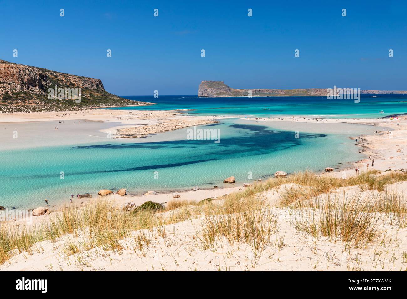 Balos Beach and Bay, Halbinsel Gramvousa, Chania, Kreta, griechische Inseln, Griechenland, Europa Stockfoto