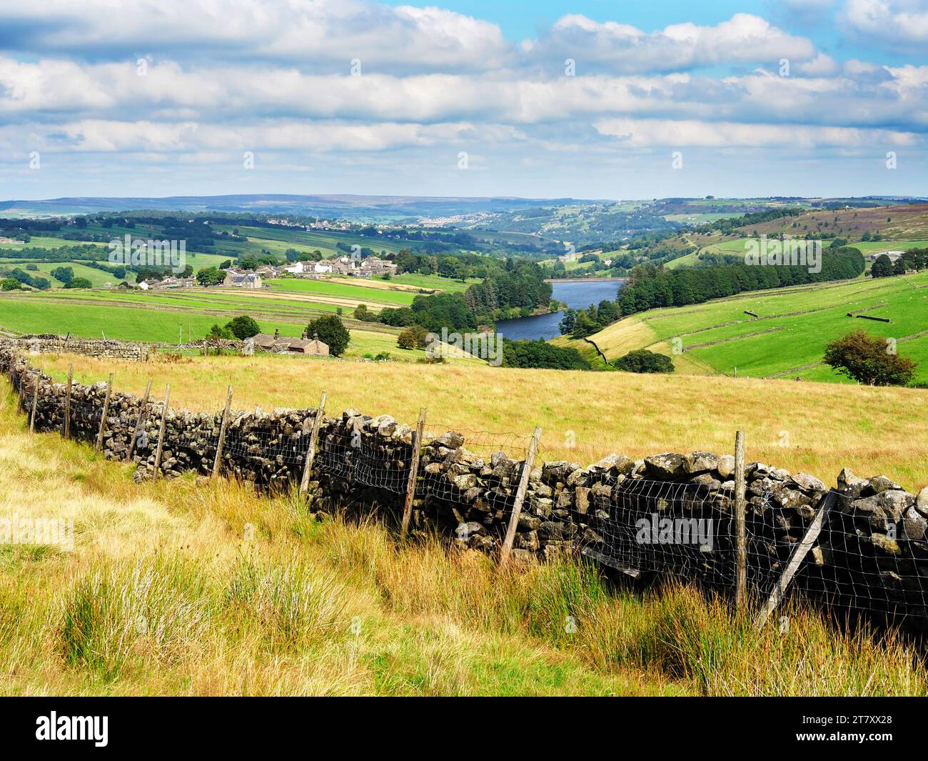 Das Worth Valley in der Nähe von Stanbury, Yorkshire, England, Großbritannien, Europa Stockfoto