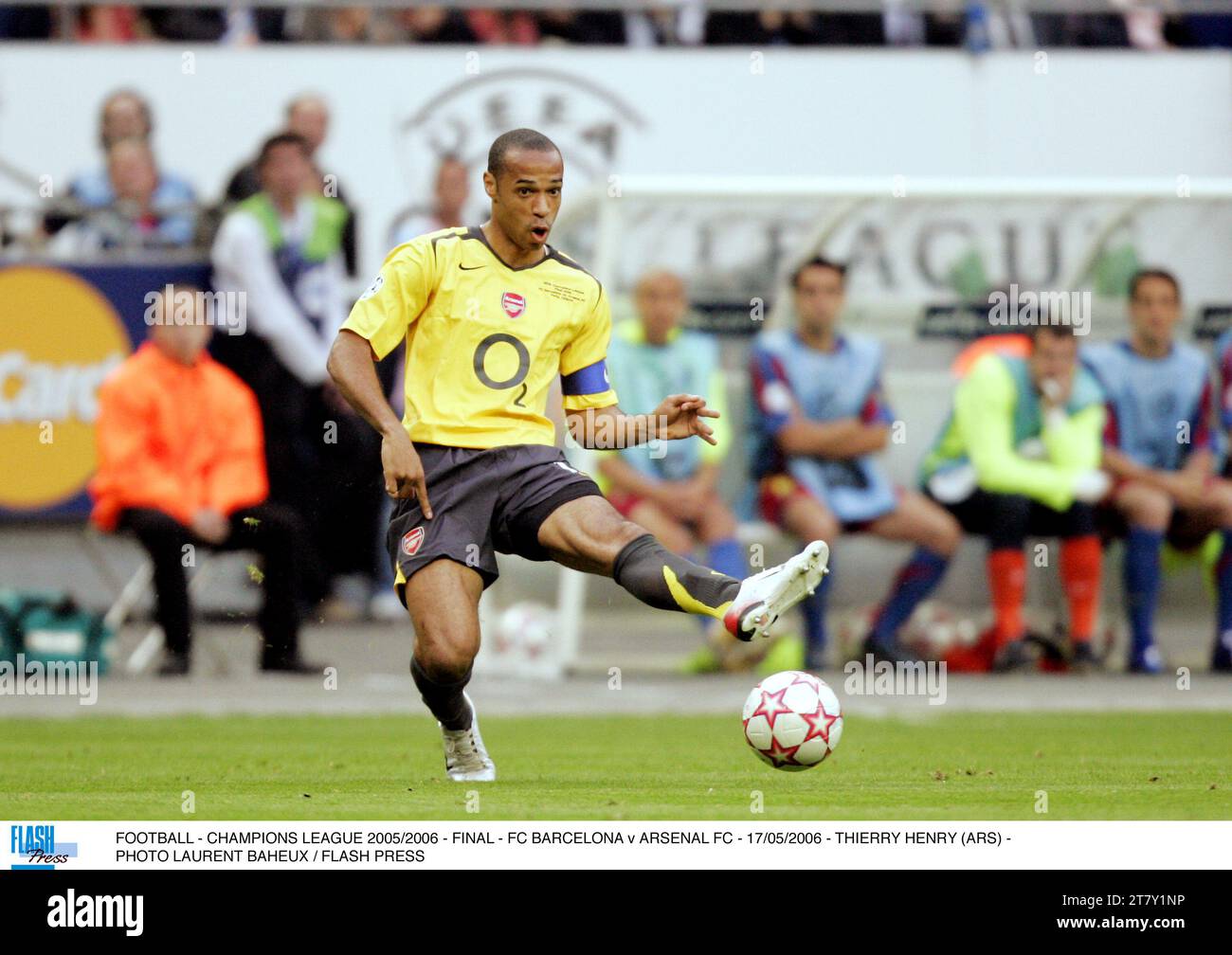 FUSSBALL - CHAMPIONS LEAGUE 2005/2006 - FINALE - FC BARCELONA GEGEN ARSENAL FC - 05/2006 - THIERRY HENRY (ARS) - FOTO LAURENT BAHEUX / FLASH PRESS Stockfoto