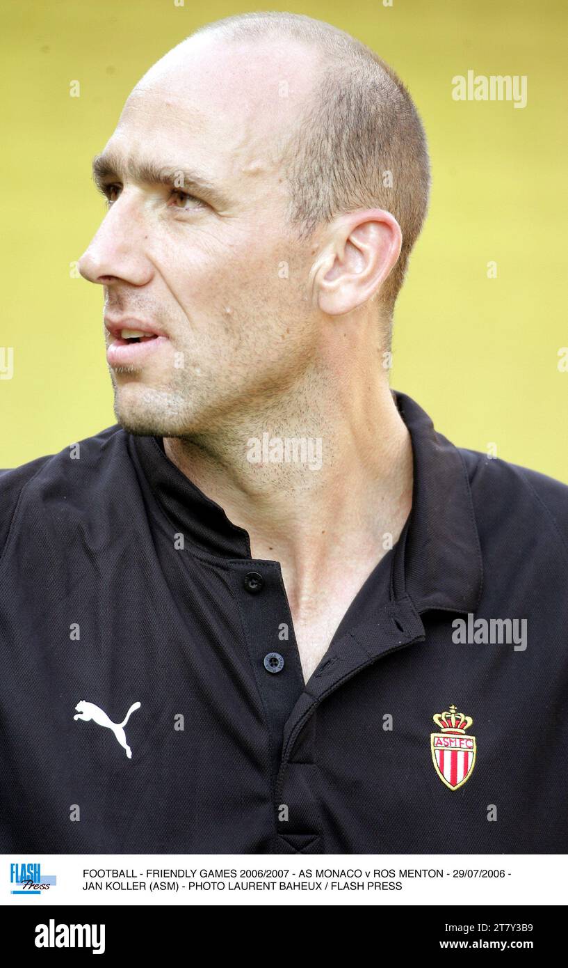 FUSSBALL - FREUNDSCHAFTSSPIELE 2006/2007 - AS MONACO GEGEN ROS MENTON - 29/07/2006 - JAN KOLLER (ASM) - FOTO LAURENT BAHEUX / FLASH PRESS Stockfoto