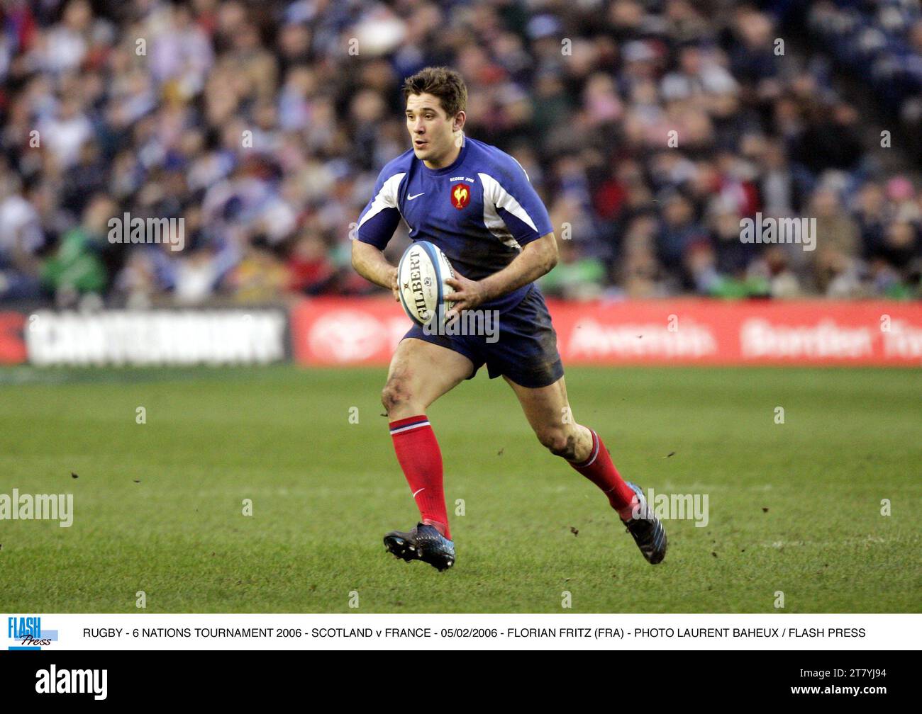 RUGBY - 6 NATIONEN TURNIER 2006 - SCHOTTLAND GEGEN FRANKREICH - 05/02/2006 - FLORIAN FRA - FOTO LAURENT BAHEUX / FLASH PRESS Stockfoto