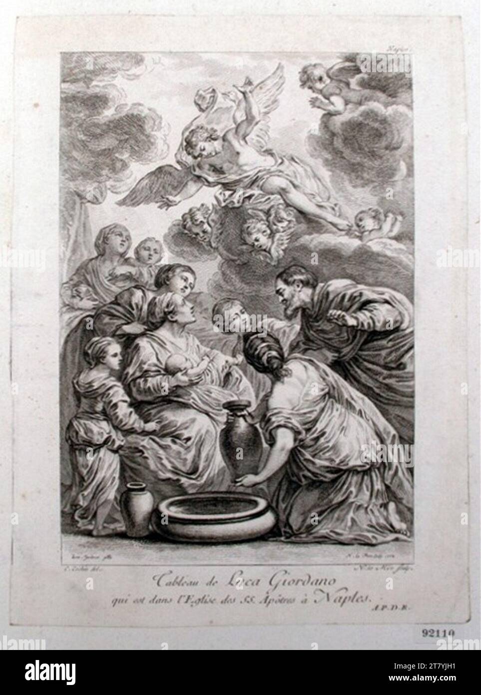 Noël Le Mire Geburt Christi. Ätzen 1778 , 1778 Stockfoto