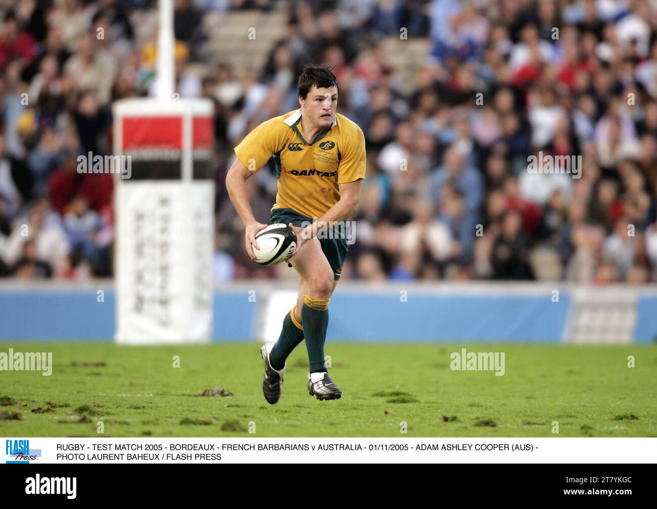 RUGBY - TESTSPIEL 2005 - BORDEAUX - FRENCH BARBARIANS V AUSTRALIA - 01/11/2005 - ADAM ASHLEY COOPER (AUS) - FOTO LAURENT BAHEUX / FLASH PRESS Stockfoto