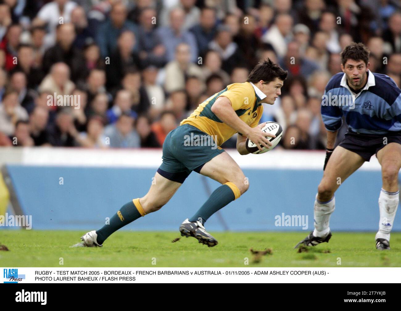 RUGBY - TESTSPIEL 2005 - BORDEAUX - FRENCH BARBARIANS V AUSTRALIA - 01/11/2005 - ADAM ASHLEY COOPER (AUS) - FOTO LAURENT BAHEUX / FLASH PRESS Stockfoto