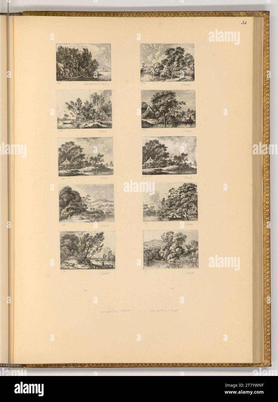 Ferdinand Kobell (Ausführende r Künstler in) Landschaften. Ätzen 1755-1799 , 1755/1799 Stockfoto