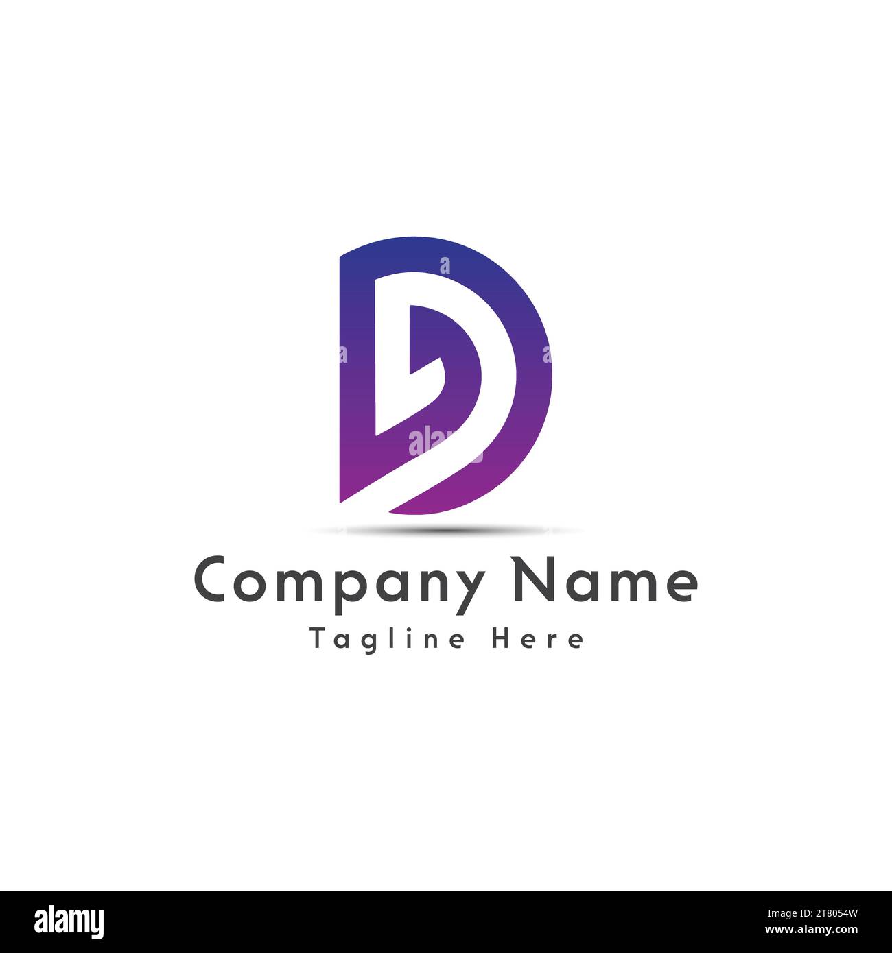 VD Letter Initial Logo Design Stock Vektor