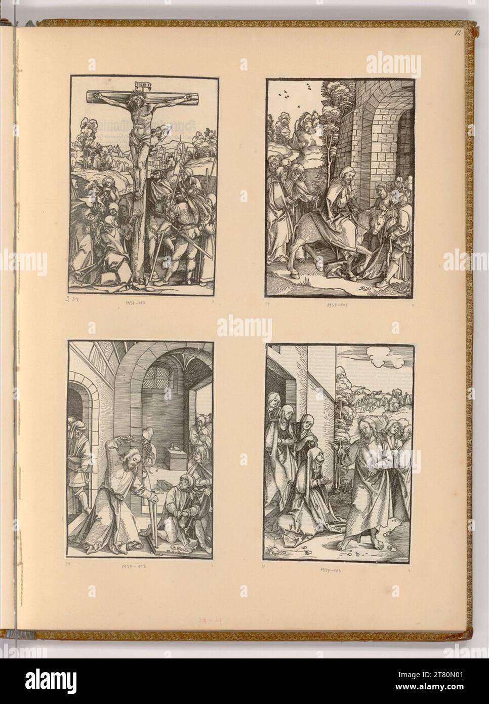 Hans Schäufelin Die Passion Christi. Holzschnitt 1507 , 1507 Stockfoto