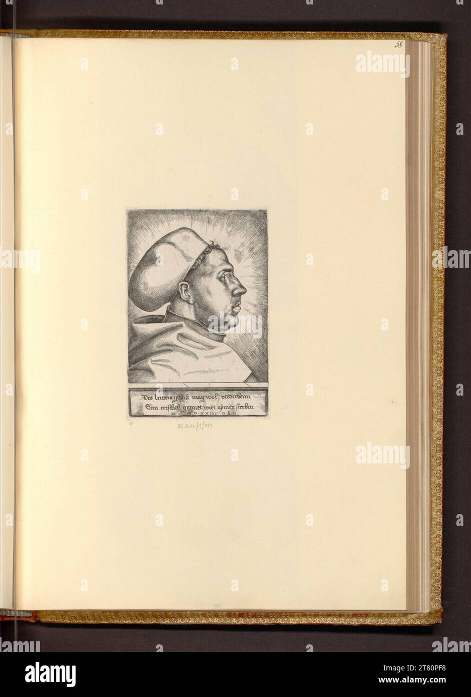 Daniel Hopfer (Ausführende_r Künstler_in) Martin Luther. Ätzen 1523 , 1523 Stockfoto