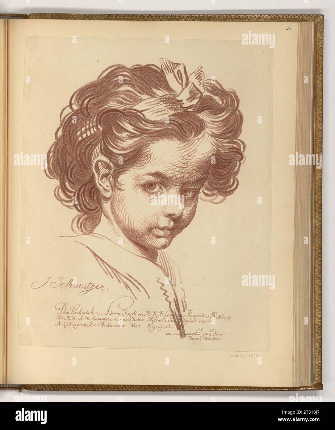 Jacob Matthias Schmutzer Kinderköpfe. Vernis mou 1748-1811 , 1748/1811 Stockfoto