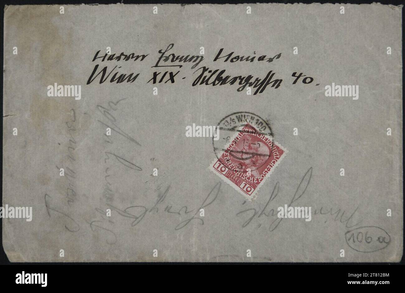 Egon Schiele (Verfasser in) Brief von Egon Schiele an Franz Hauer vom 23. Oktober 1913. Tinte (schwarz) auf Papier 23. Oktober 1913 , 23. 10. 1913 Stockfoto