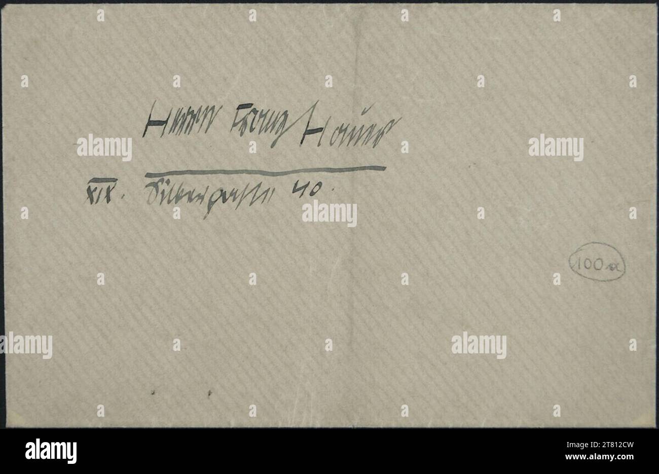 Egon Schiele (Verfasser in) Brief von Egon Schiele an Franz Hauer vom 5. Februar 1914. Tinte (schwarz) auf Papier 5. Februar 1914 , 05.02.1914 Stockfoto